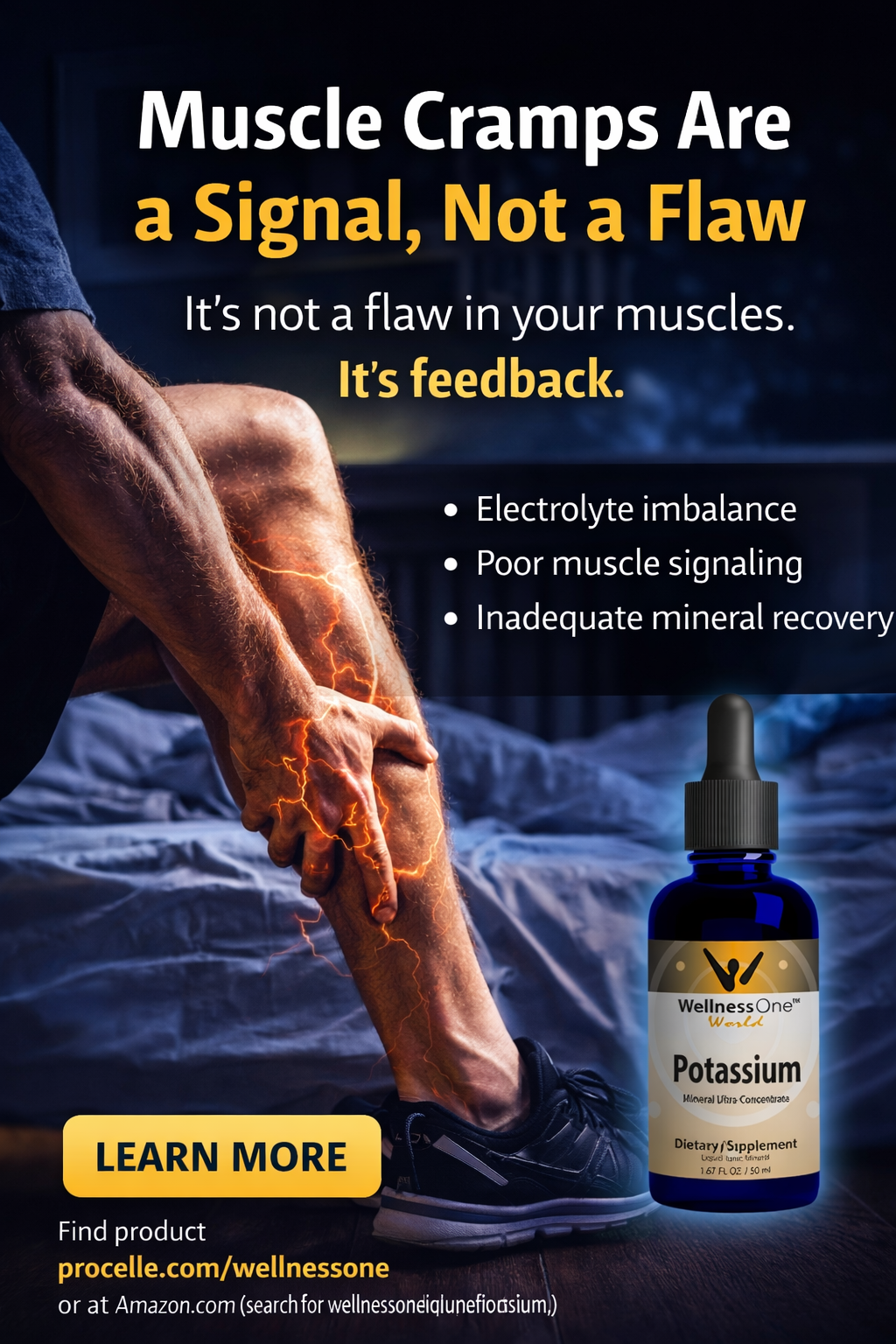 Potassium Muscle Cramps ad