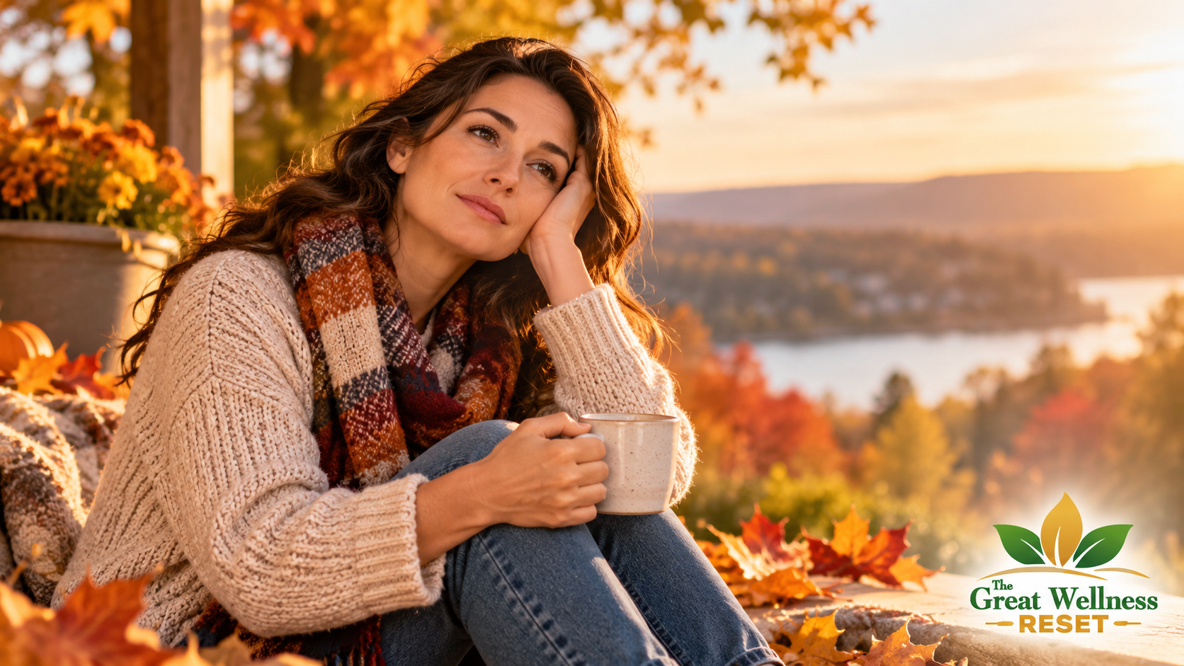 Autumn Wellness Reflection by the Water